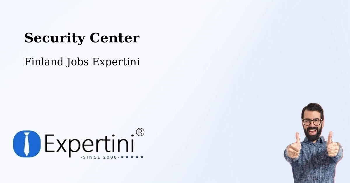 Security Center - Finland Jobs Expertini